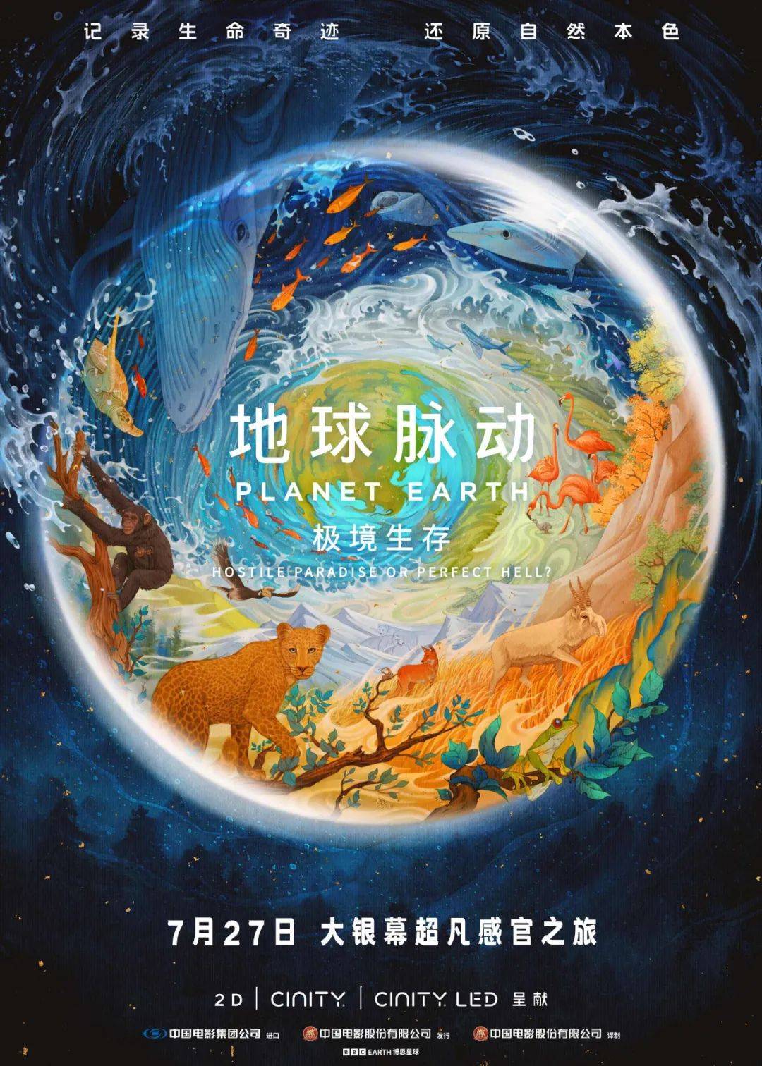 《地球脉动：极境生存》：自然视听盛宴，每一帧都美的奇观