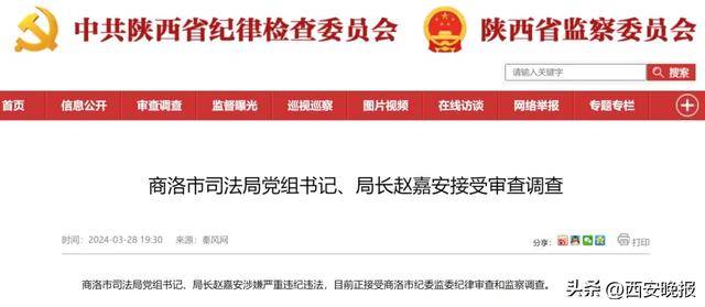 陕西商洛一原局长被逮捕