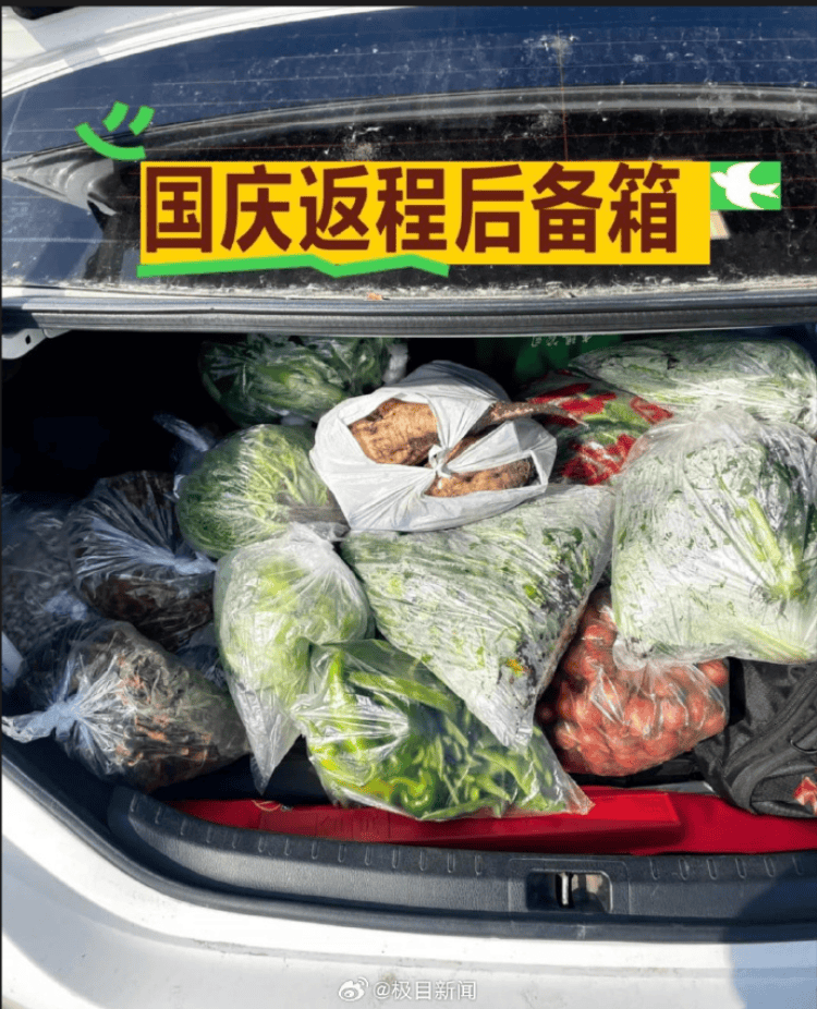 国庆返程高峰特写：全国最大收费站亮起“星河”，“后备箱母爱大赛”又来了