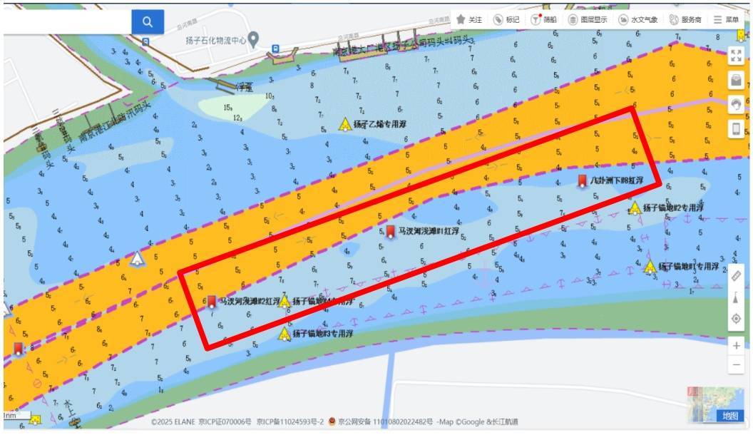 长江南京段水深异常,江苏海事部门发布提醒